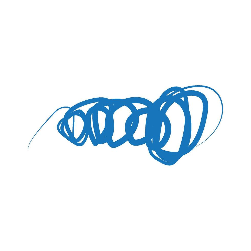 Scrible line art hand draw vector