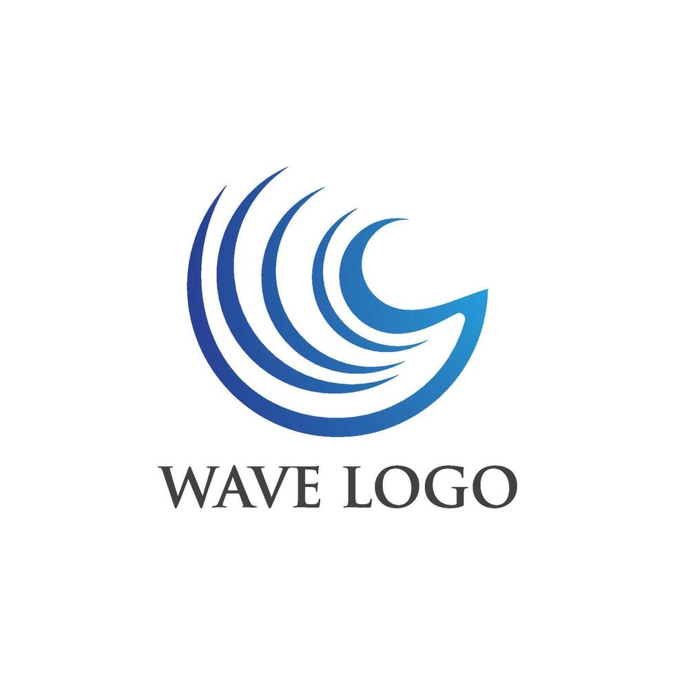 Water Wave logo vector