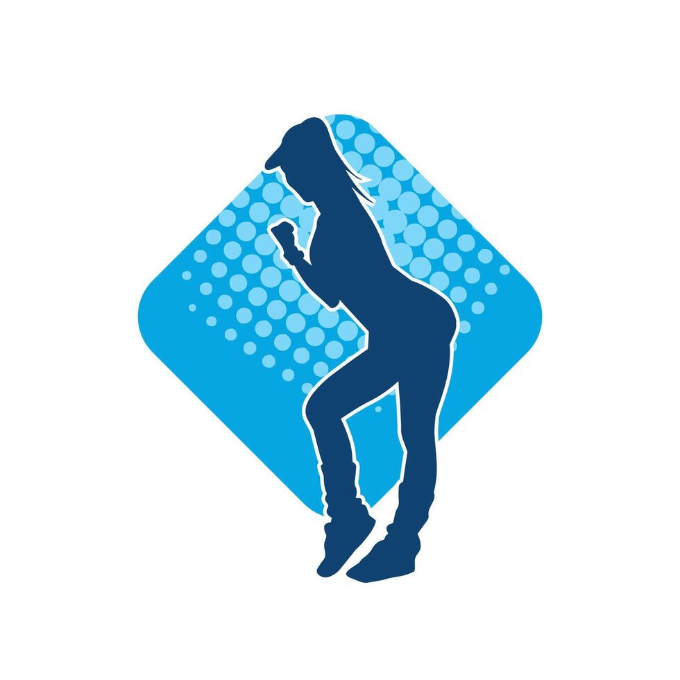 silueta de un Delgado deportivo mujer haciendo pilates ejercicio. silueta de un deportivo hembra haciendo físico ejercicio. vector