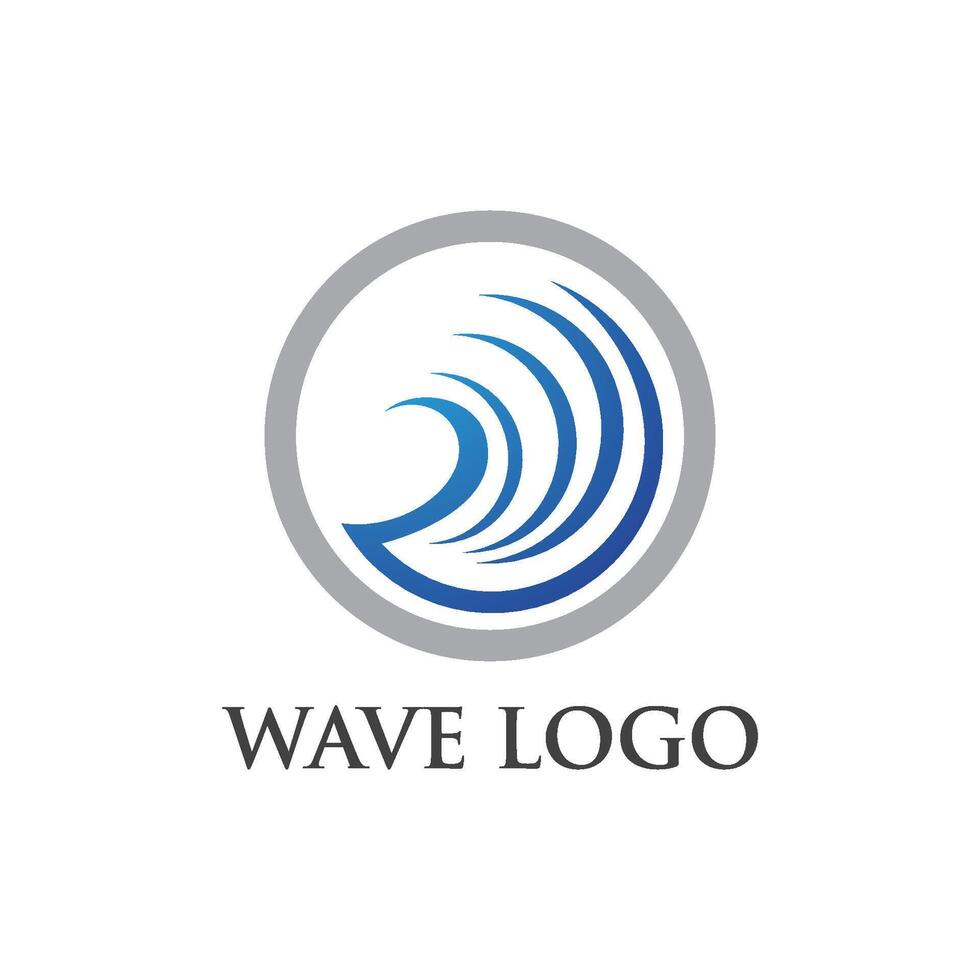 Water Wave logo vector