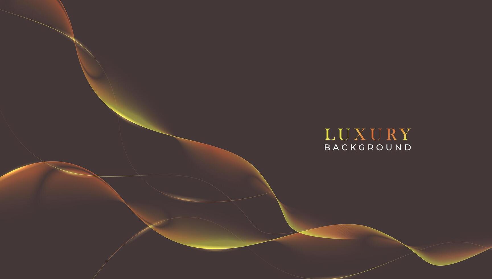 Abstract background black wave and line gold luxury vector