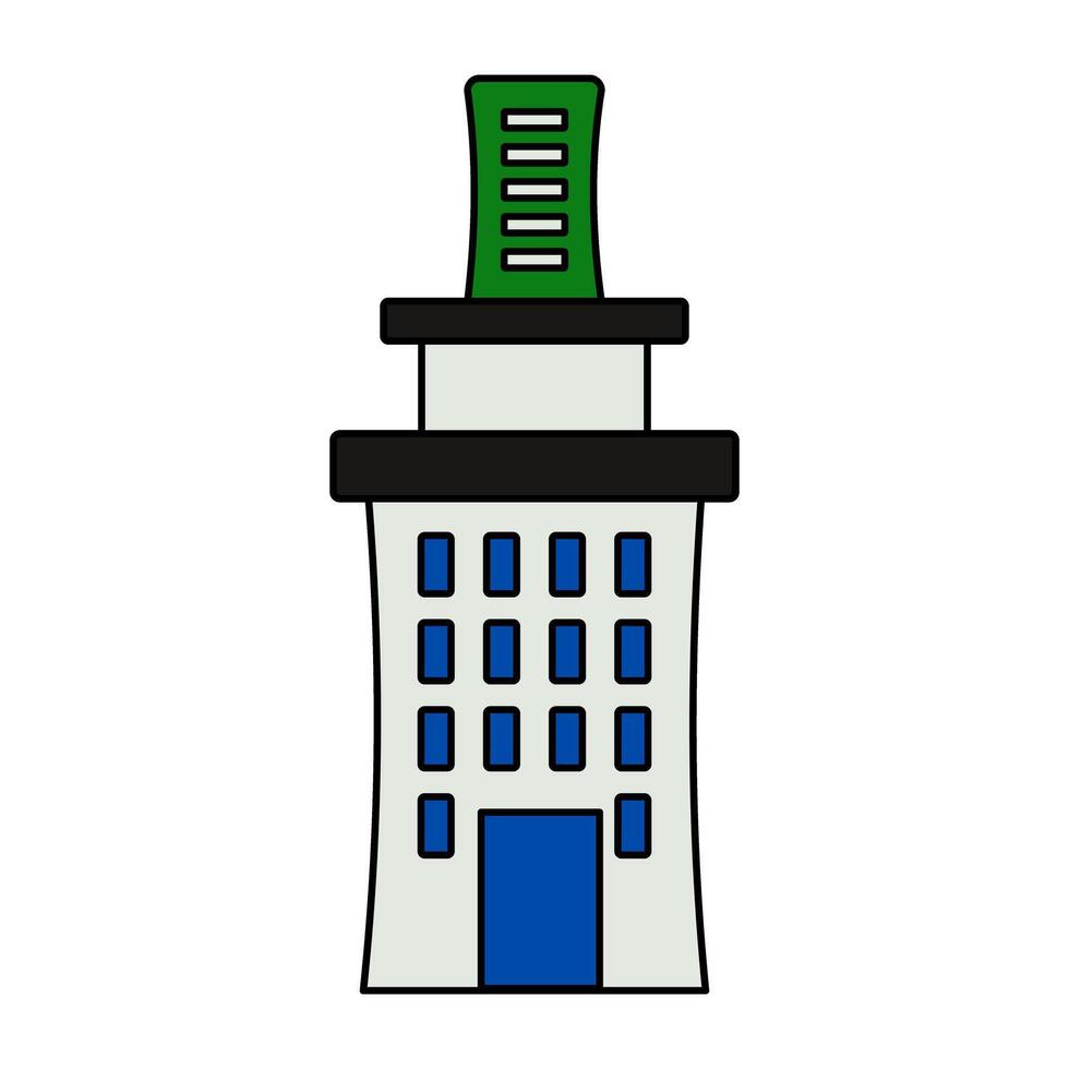 A unique design icon of city architecture vector
