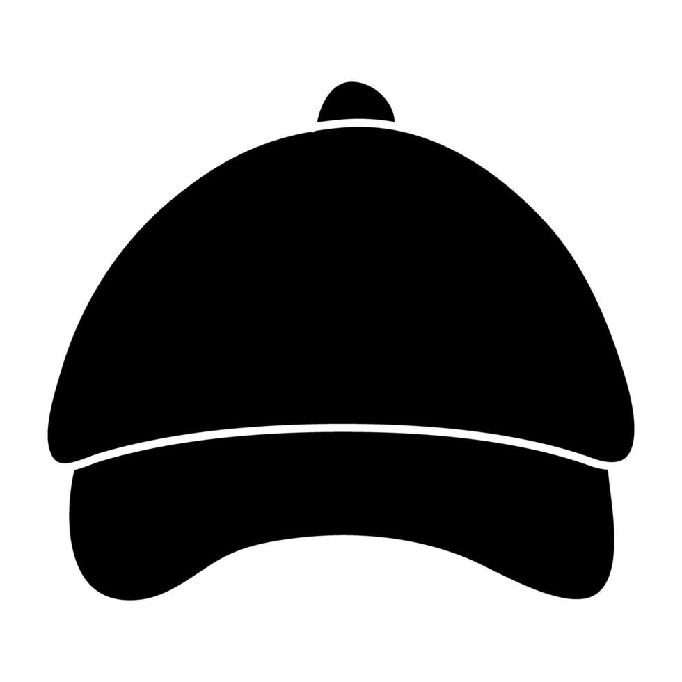A solid icon design of cap vector