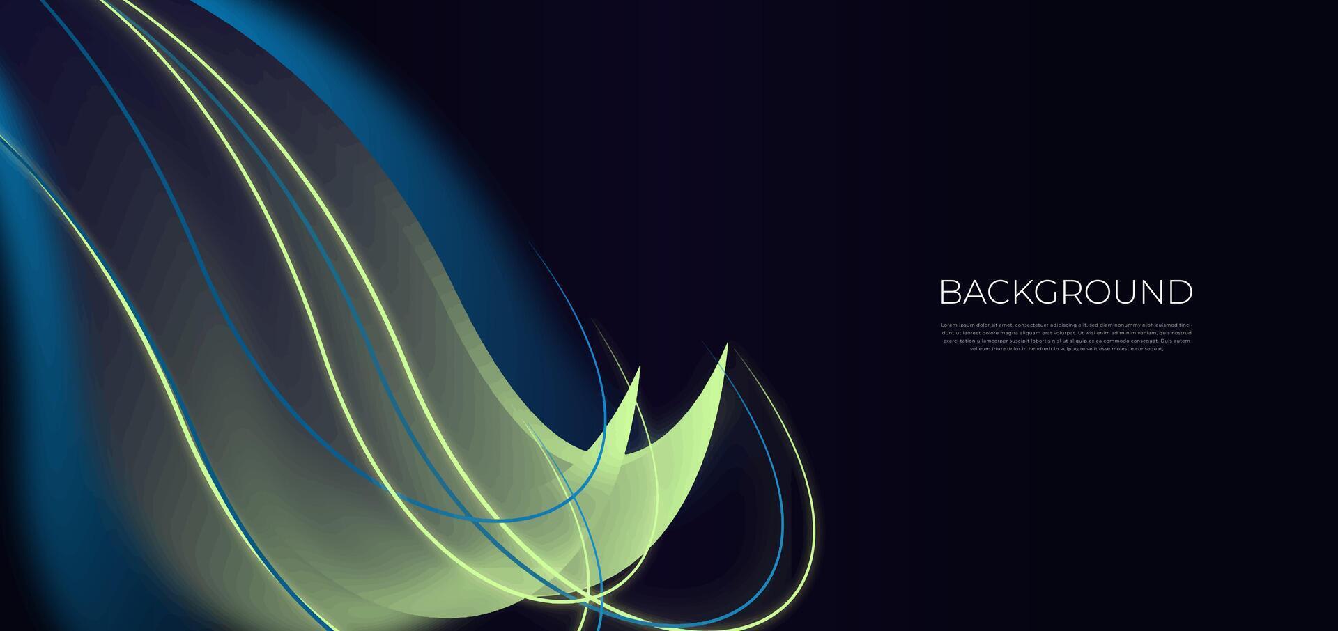 Smooth Abstract background blue and orange light, perfect with wallpaper device, website, banner or template ppt vector