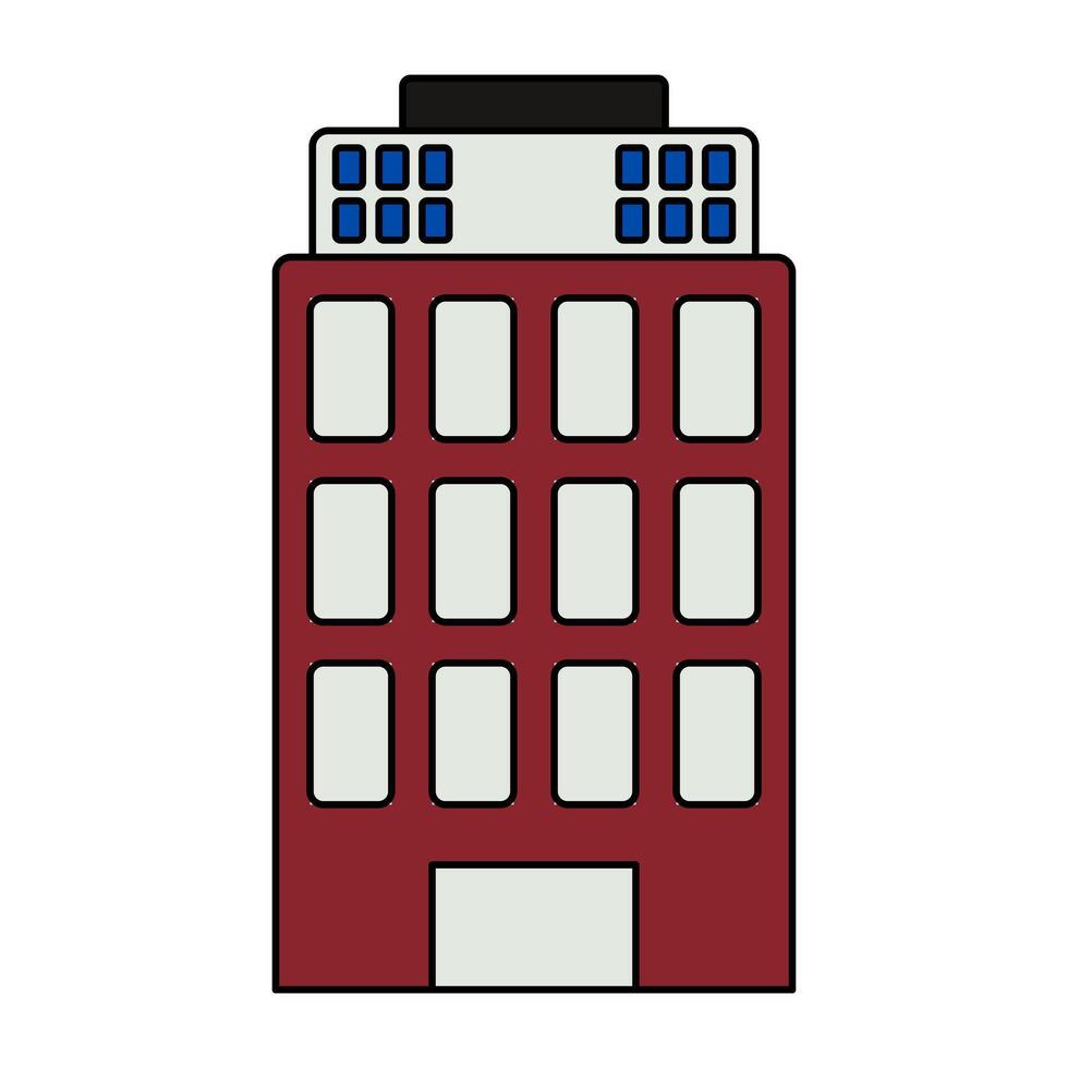 A unique design icon of city architecture vector