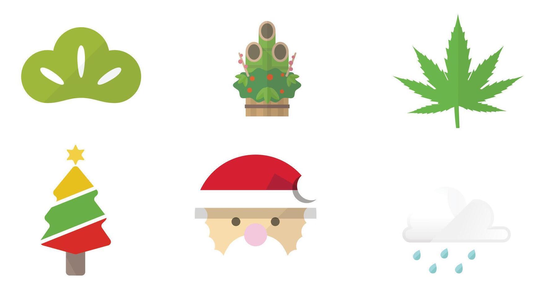 Abstract icon set vector illustration