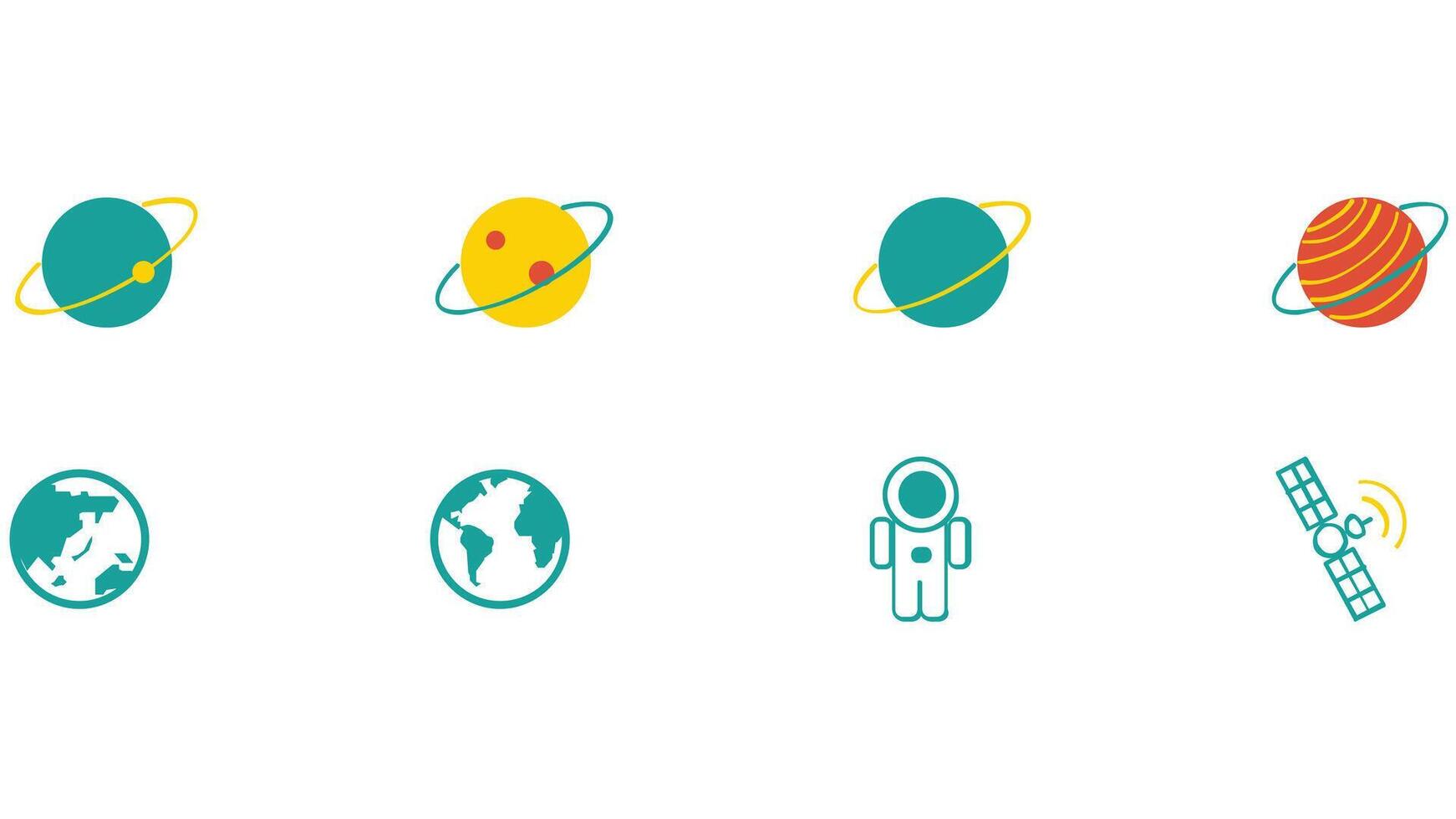 Space, planets, and solar system vector illustration