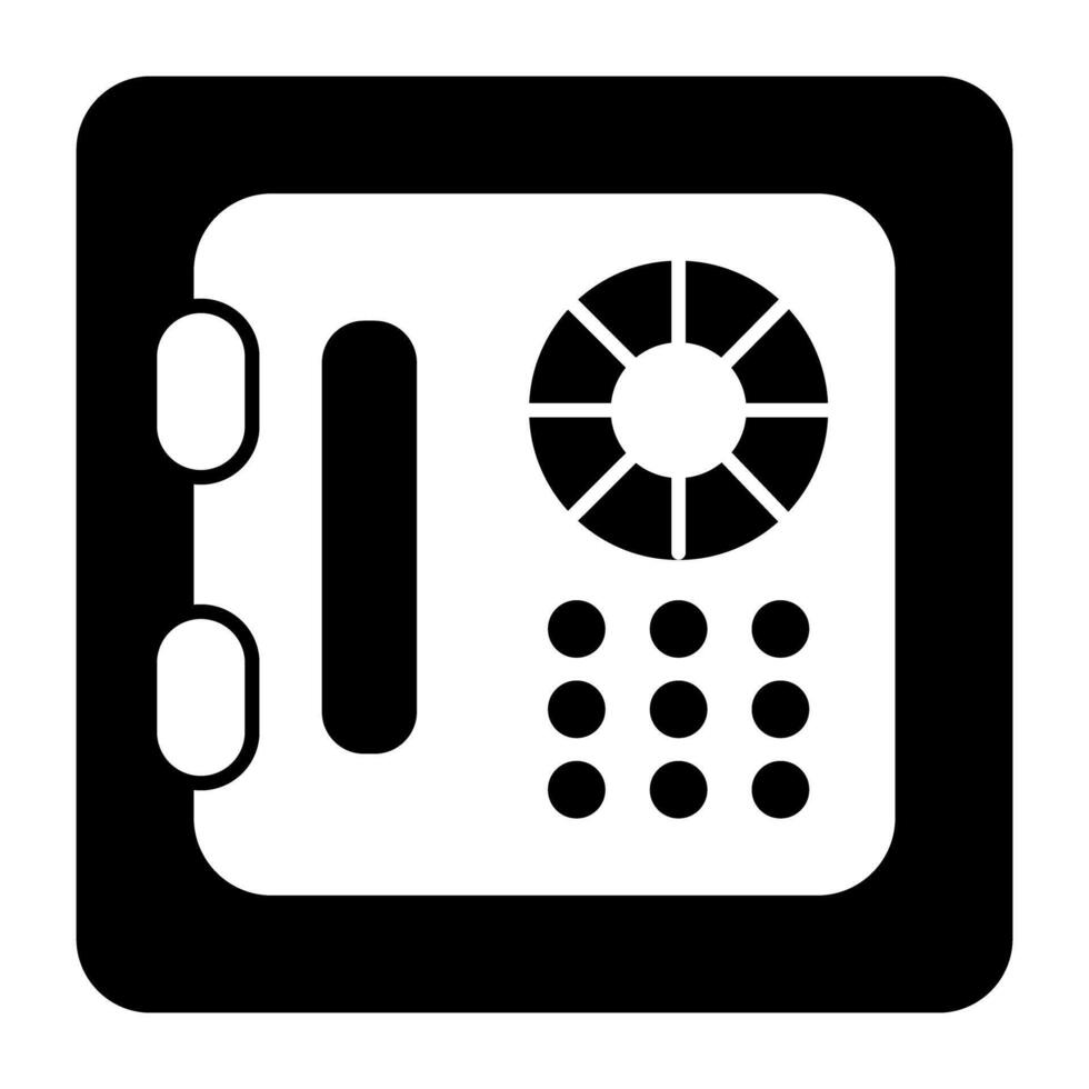 An editable design icon of digital locker vector