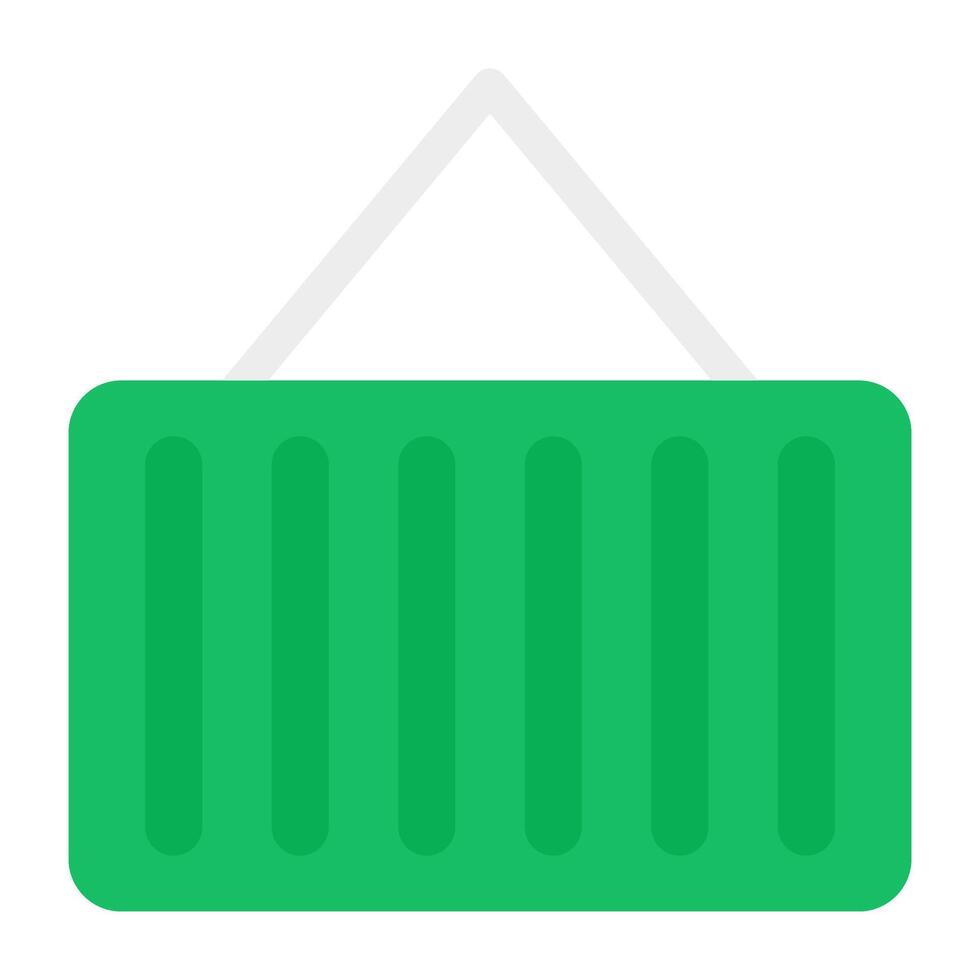 An icon design of container hoisting vector