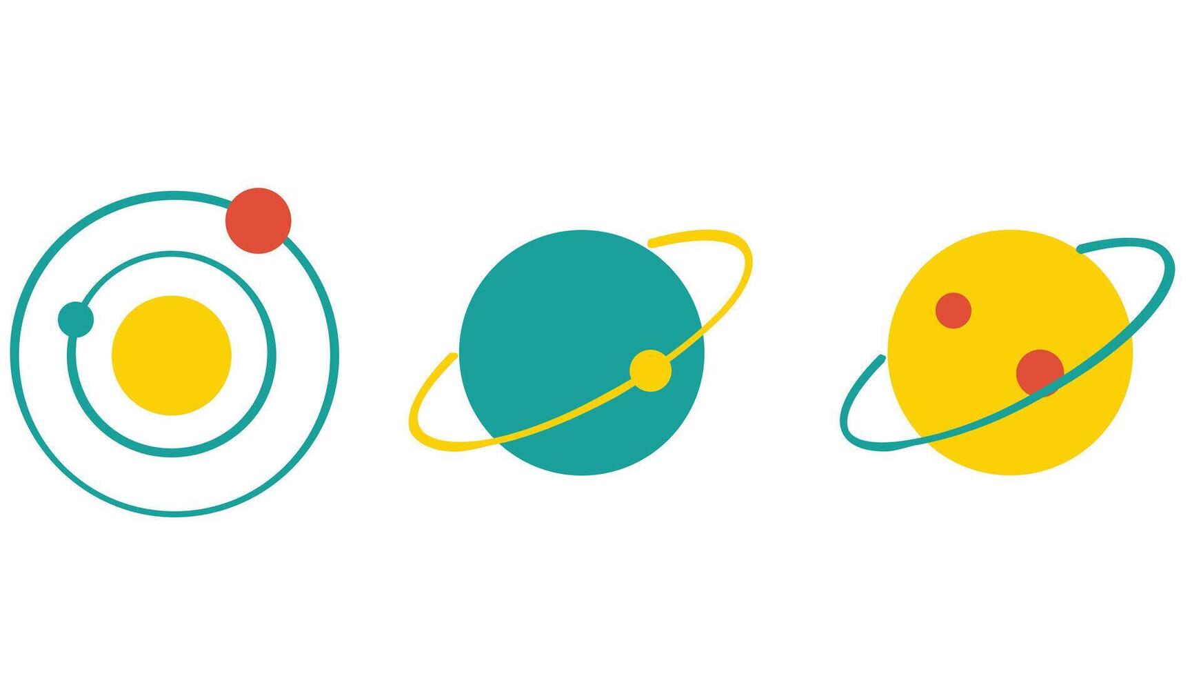 Space, planets, and solar system vector illustration
