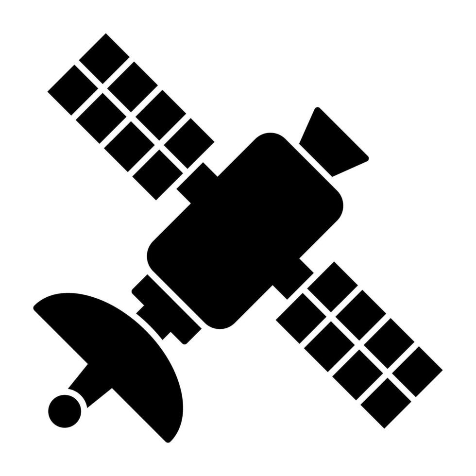 un único diseño icono de espacio estación vector