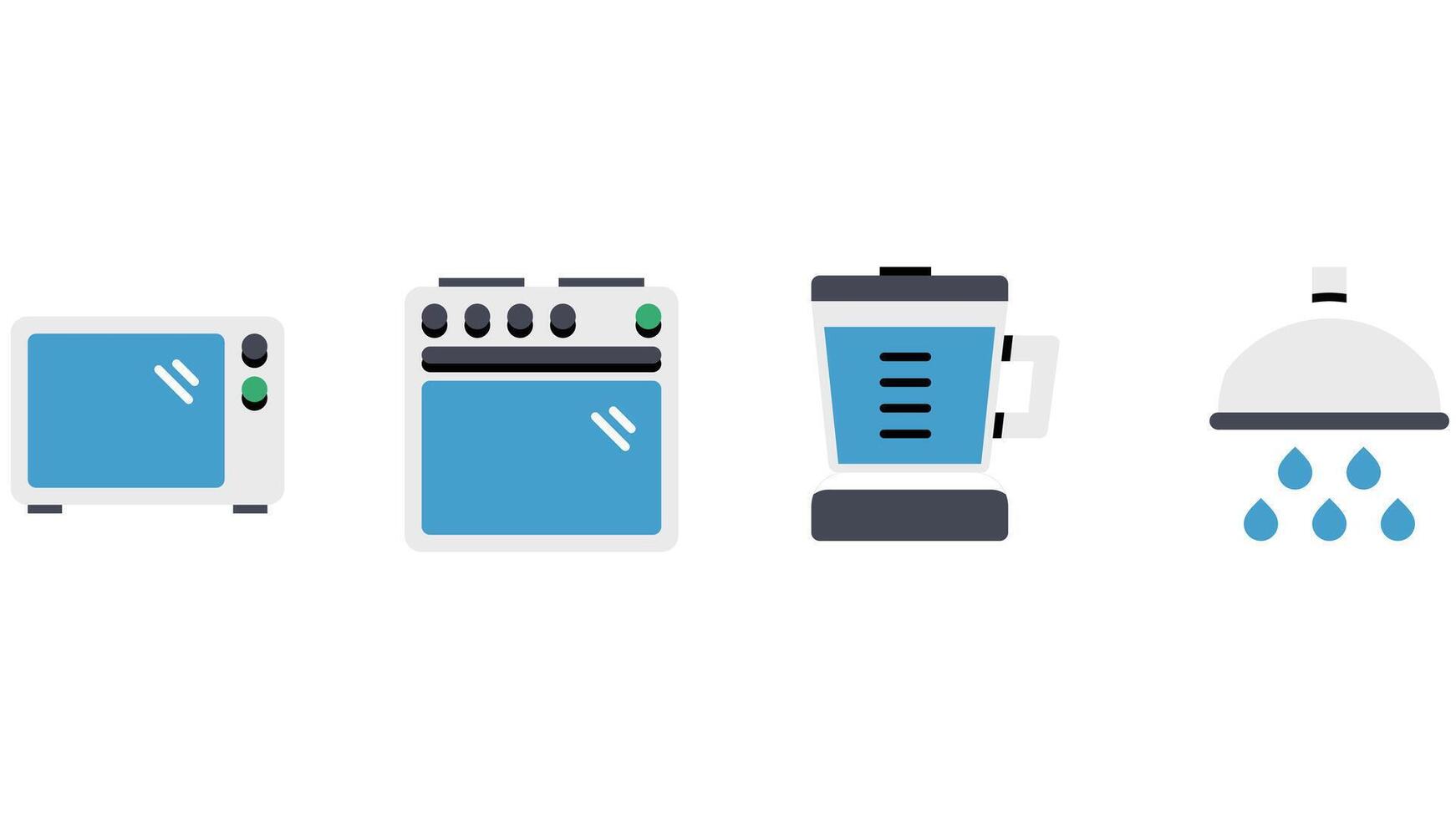 apartment, hotel services, appliances and furnishing vector art