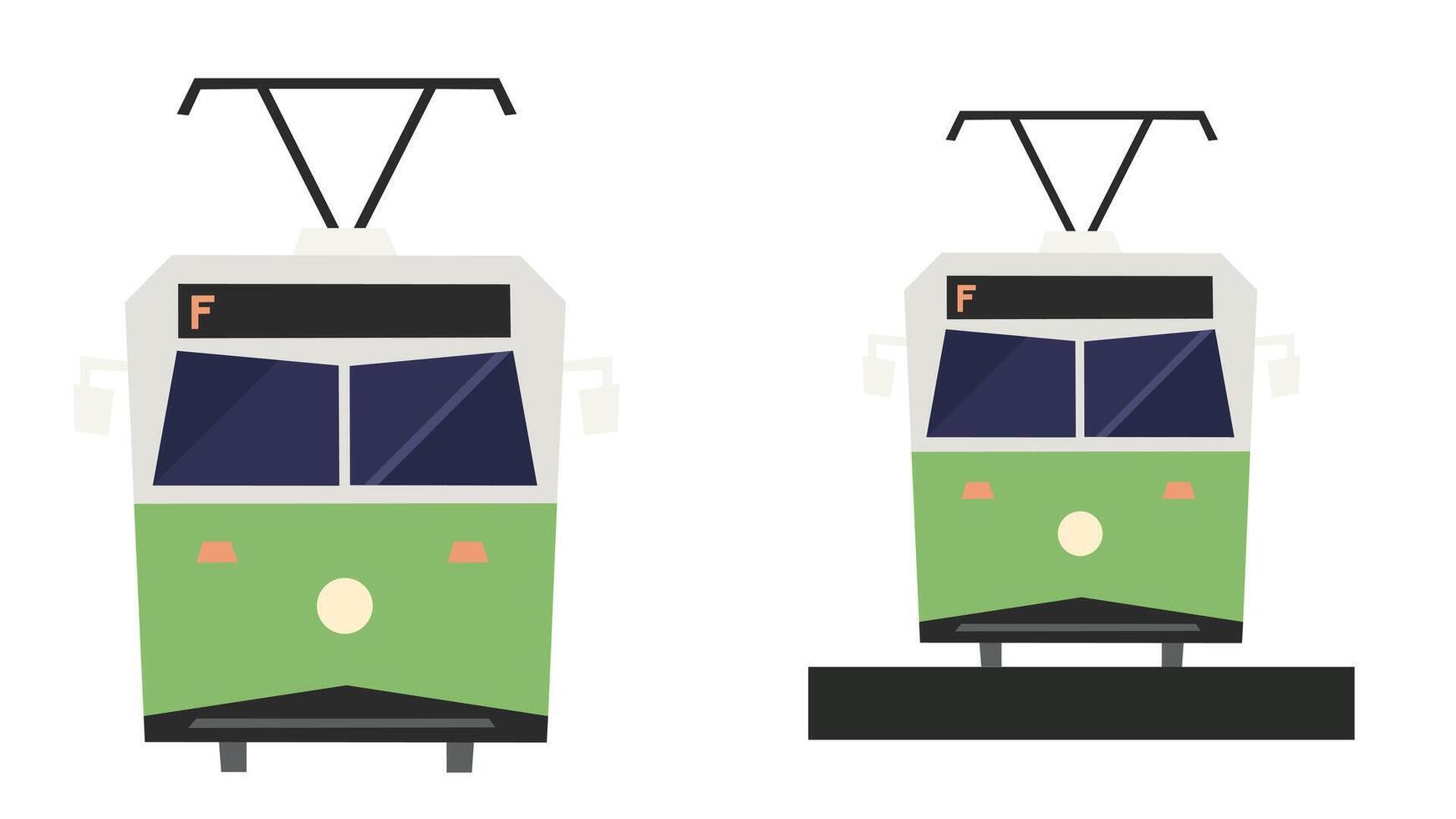Public Transportation services inside the city for passengers Vector illustration
