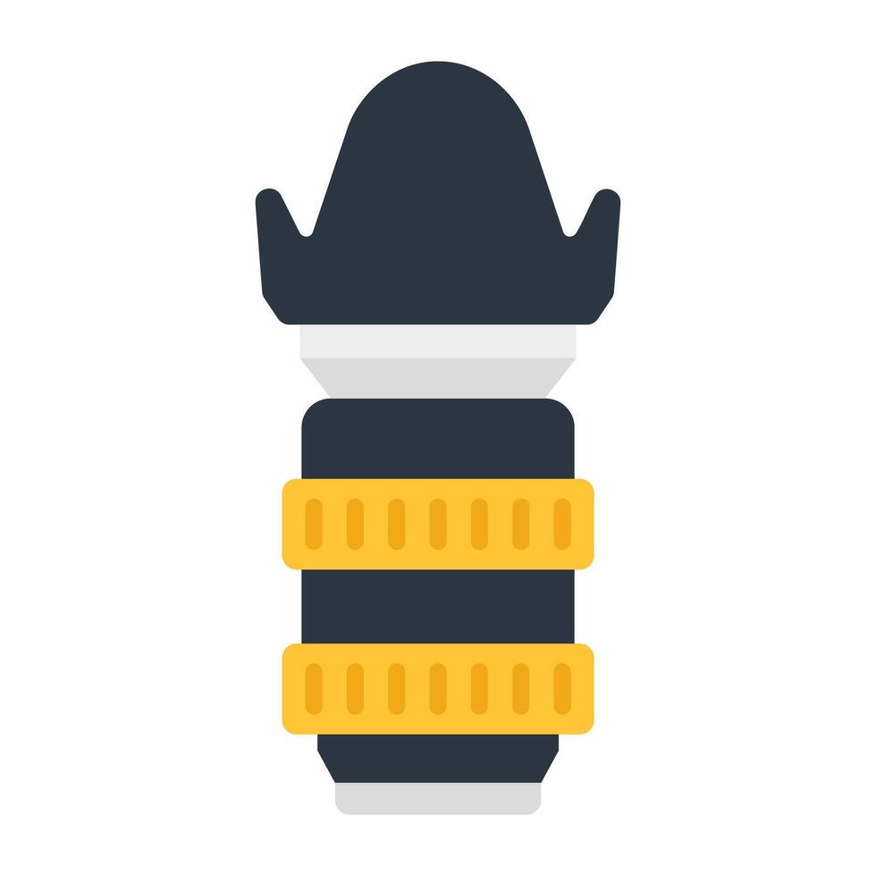 Trendy vector design of camera lens