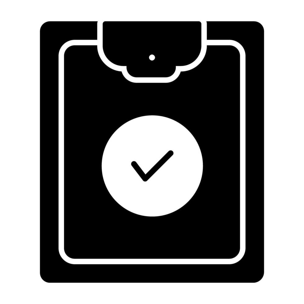 An icon design of verified list vector
