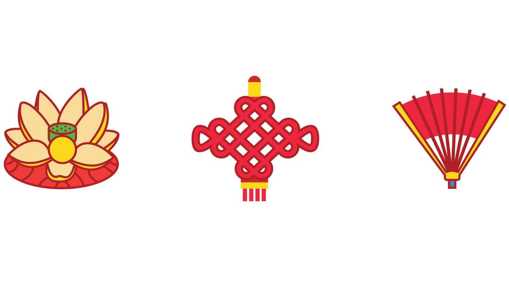 Chinese decorative elements vector illustration