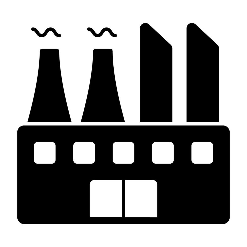 A perfect design icon of factory building vector