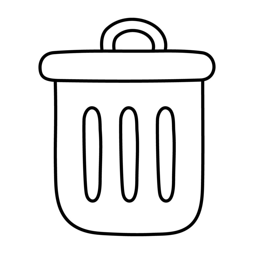 Perfect design icon of dustbin vector