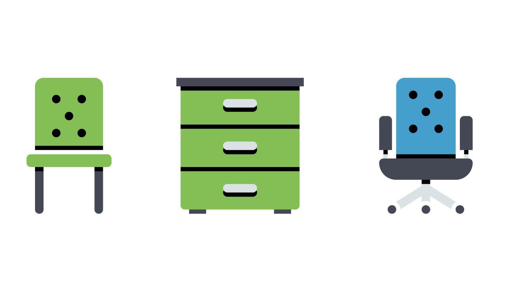 apartment, hotel services, appliances and furnishing vector art