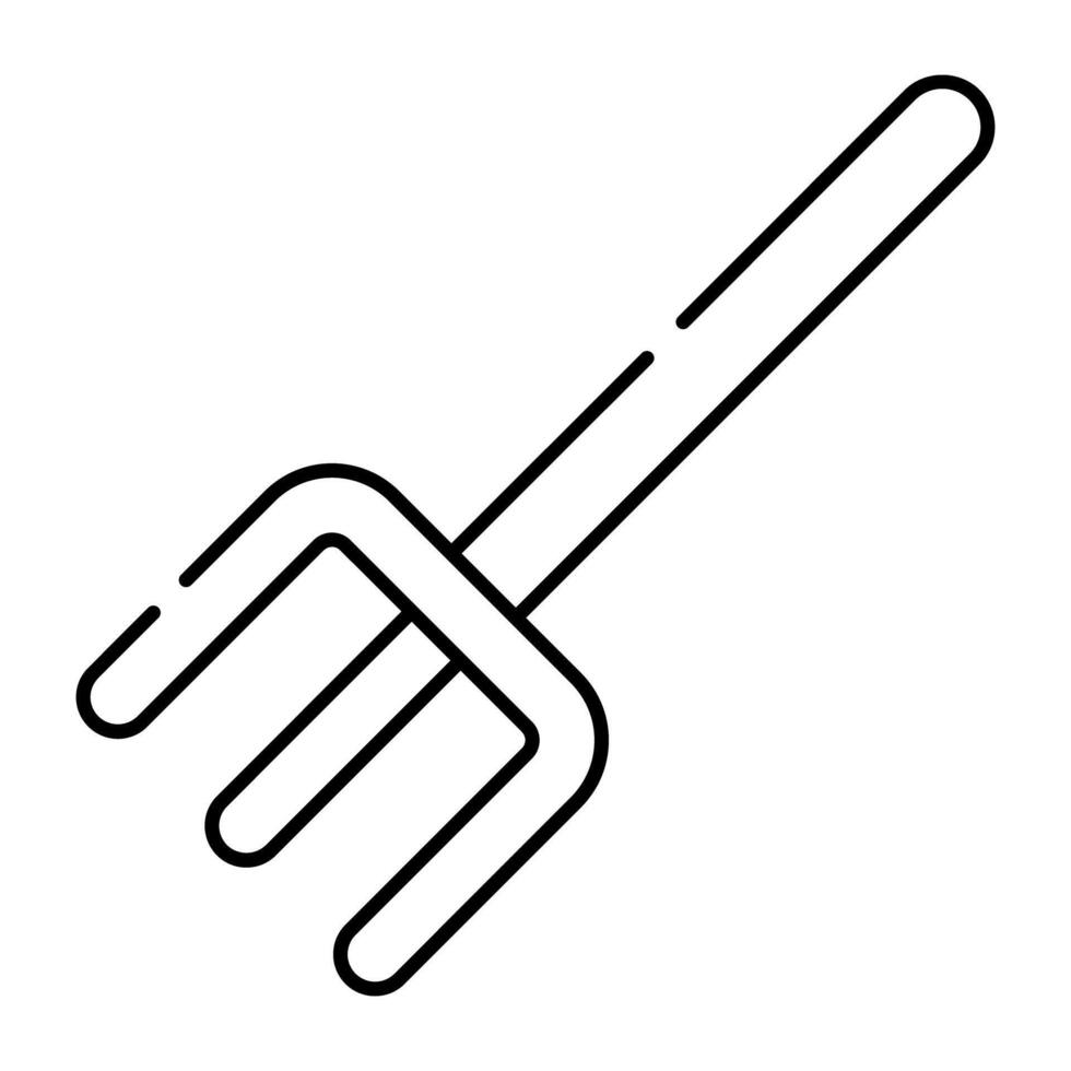 Trendy vector design of gardening fork