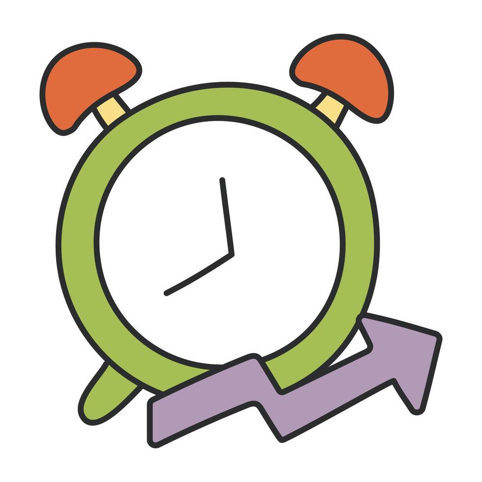 Modern design icon of alarm clock vector