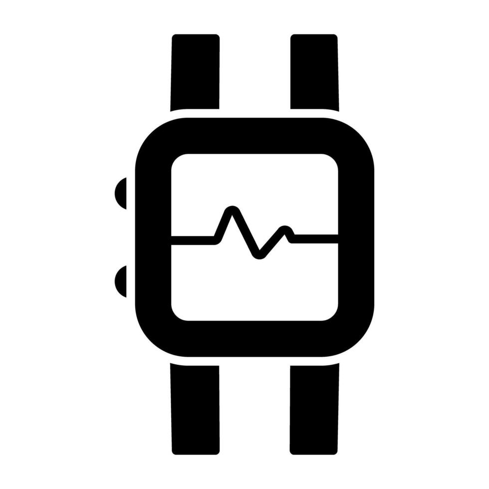 Editable design icon of health tracker vector