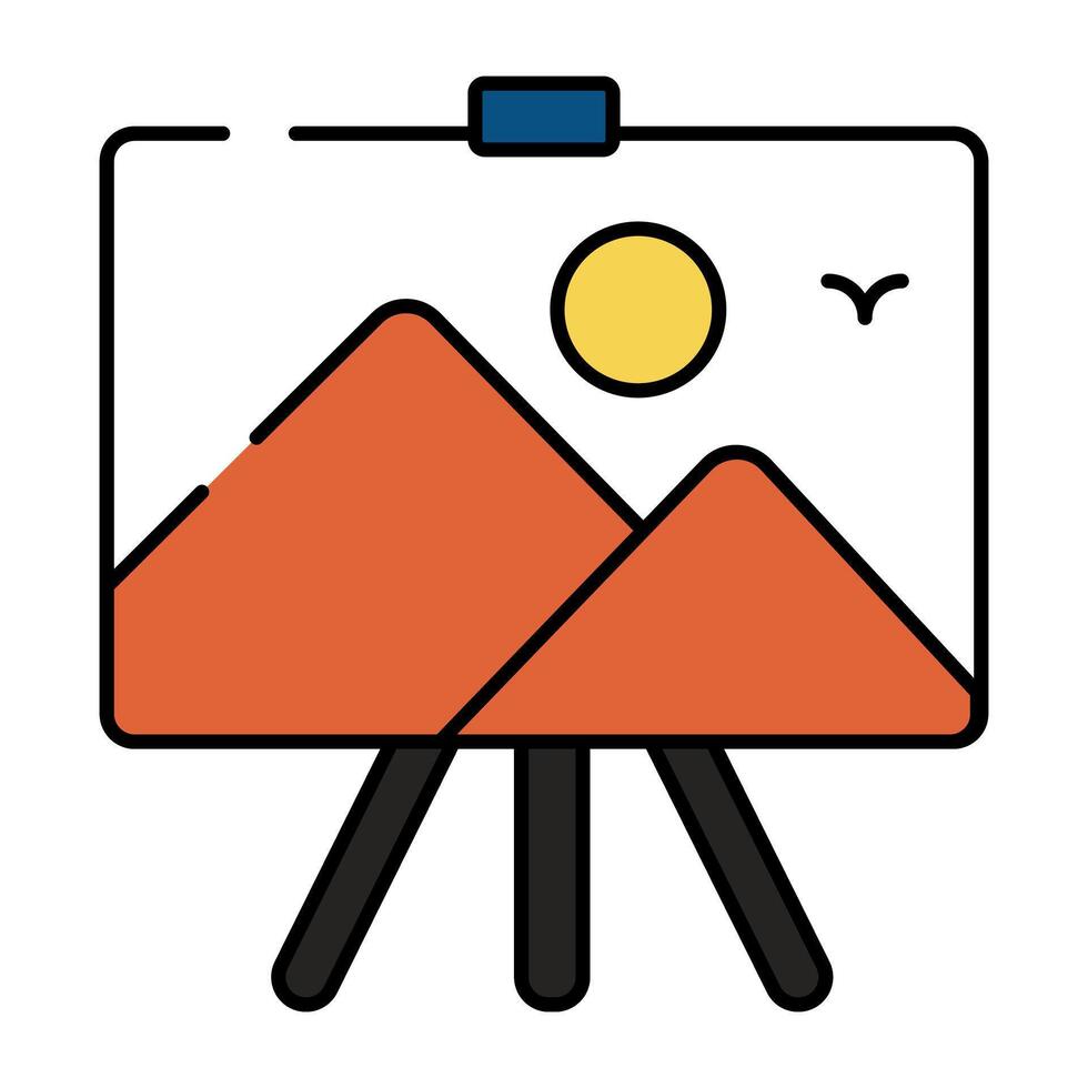 Modern design icon of painting vector