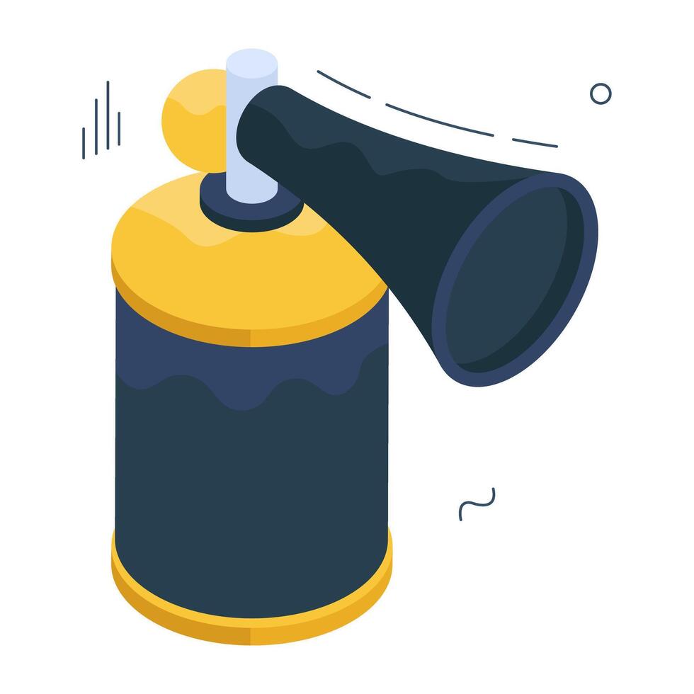 Modern design icon of air horn vector