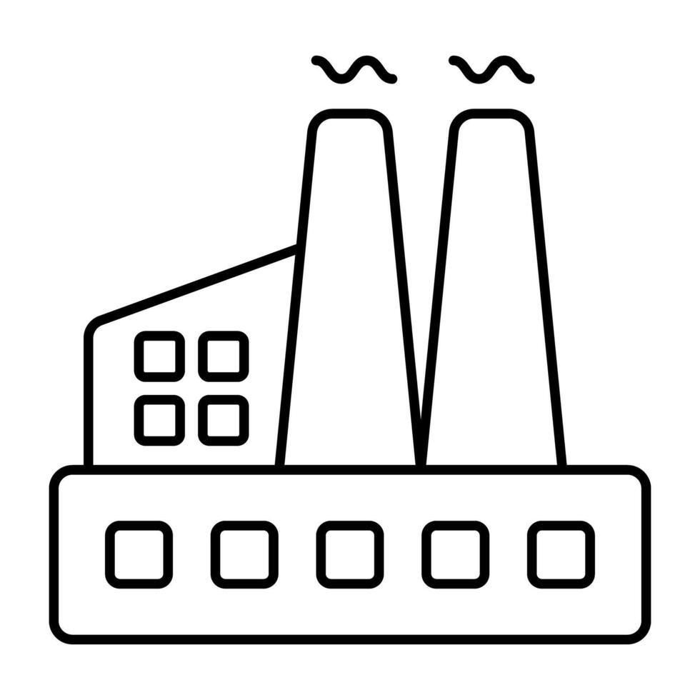 un Perfecto diseño icono de industria edificio vector