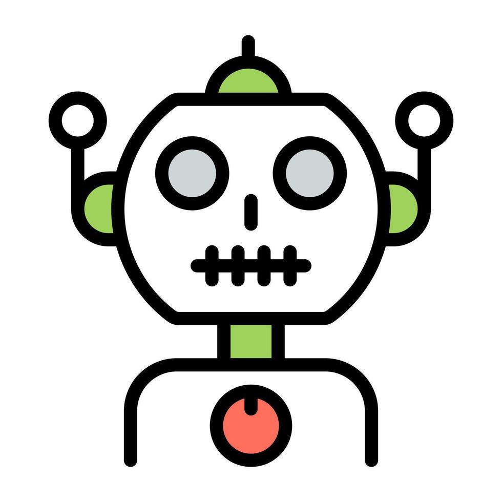 un icono diseño de robot aislado en blanco antecedentes vector