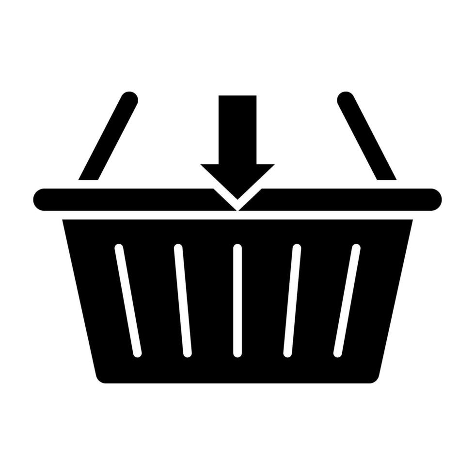 A unique design icon of add to basket vector