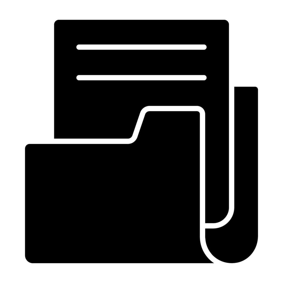 Document portfolio icon, vector design of archive