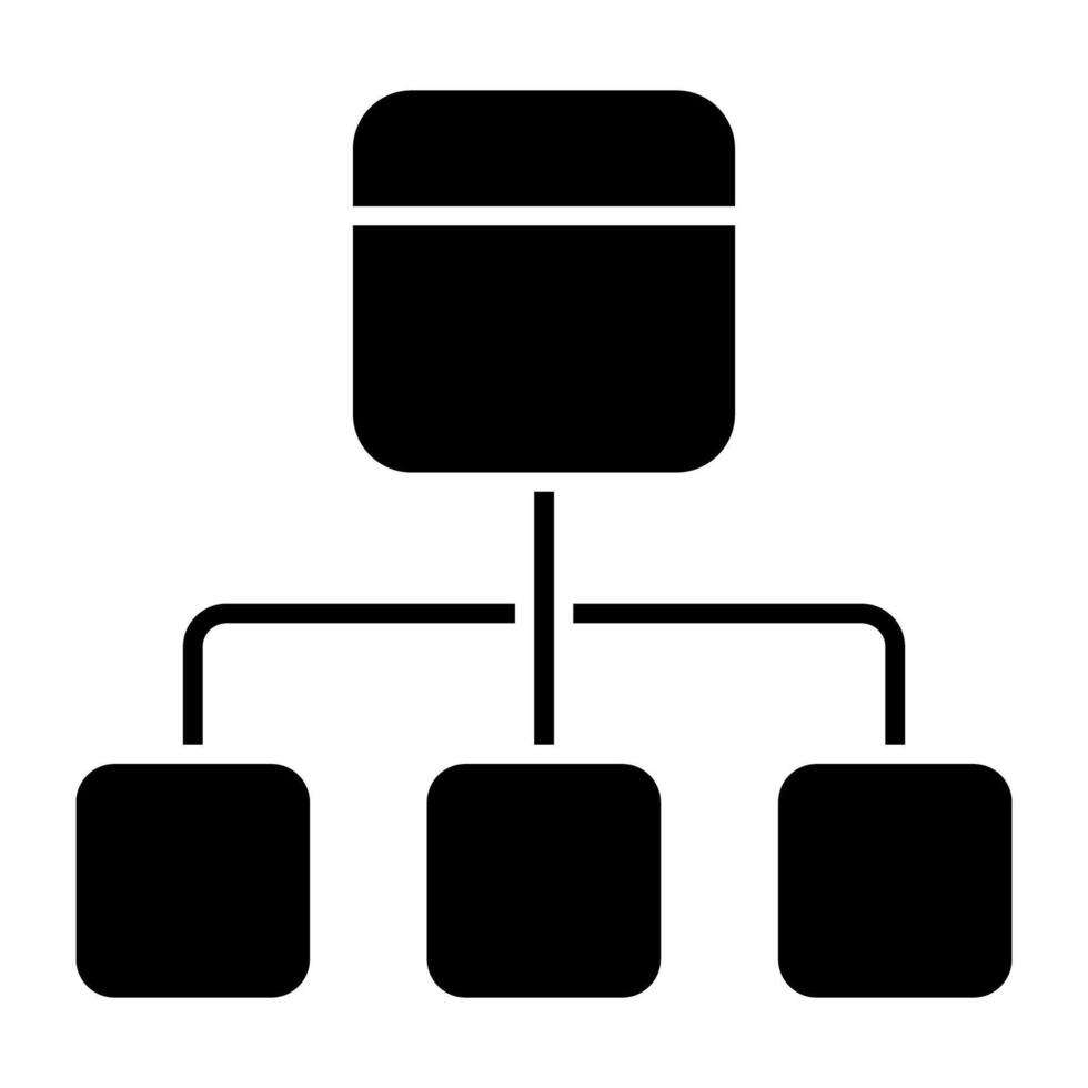 An editable design icon of hierarchy vector