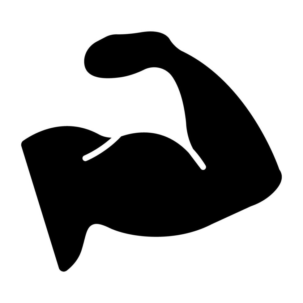 Bicep icon in editable vector design