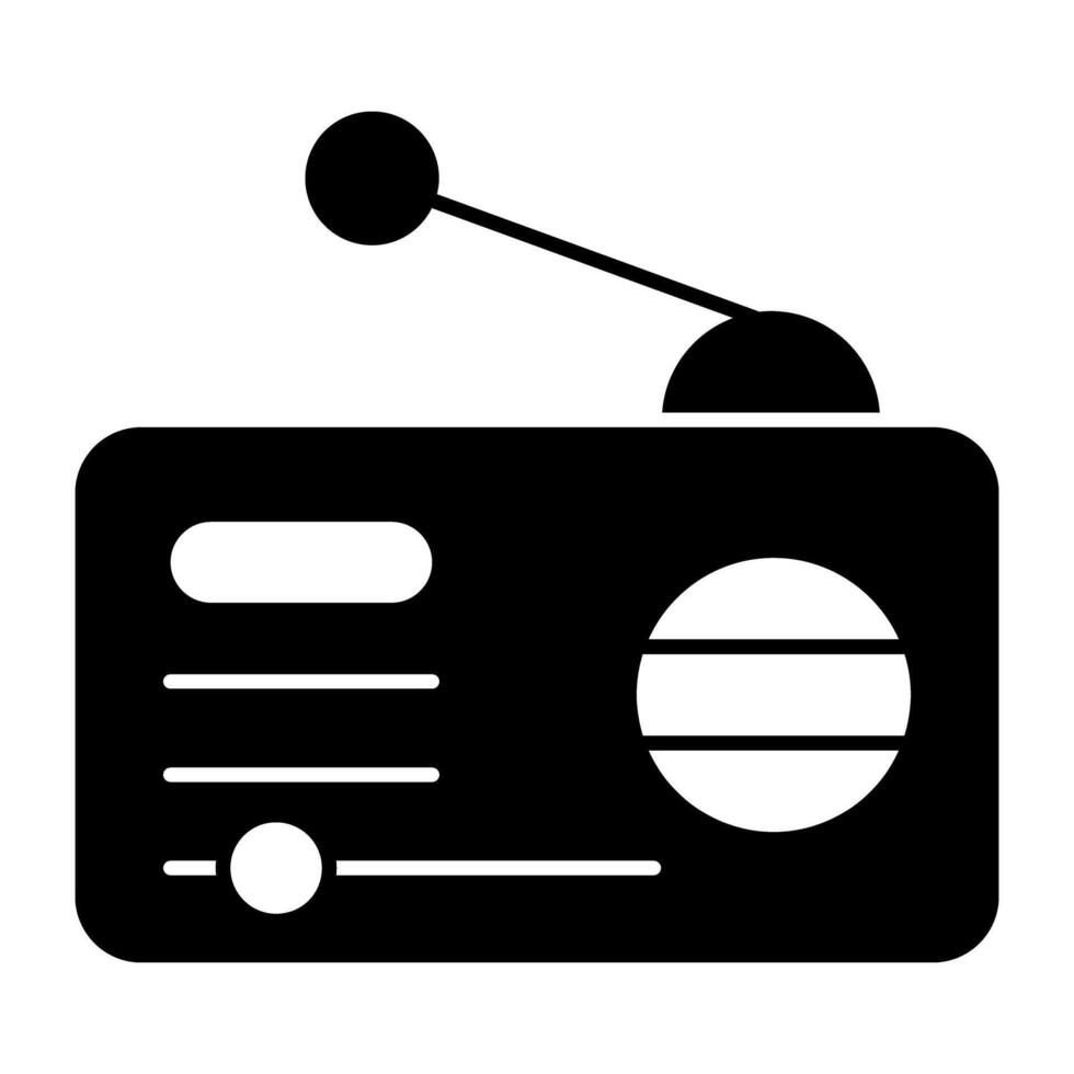 A trendy vector design of radio