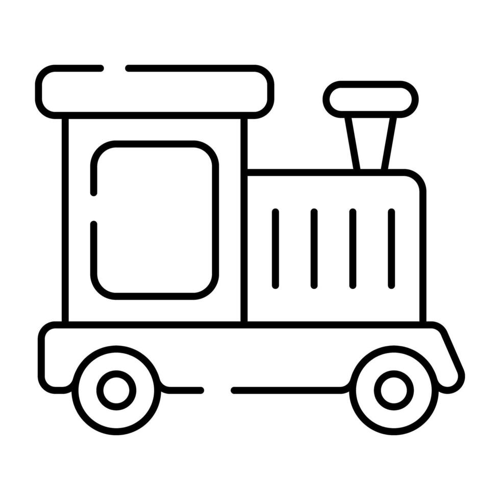 A creative design icon of locomotive engine vector