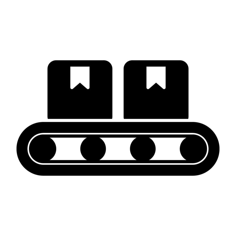 A perfect design icon of conveyor belt vector