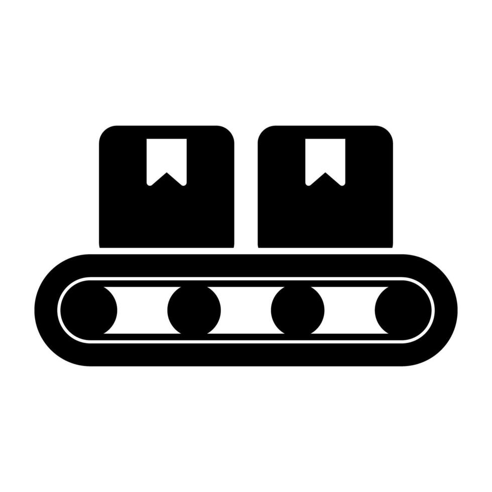 A perfect design icon of conveyor belt vector