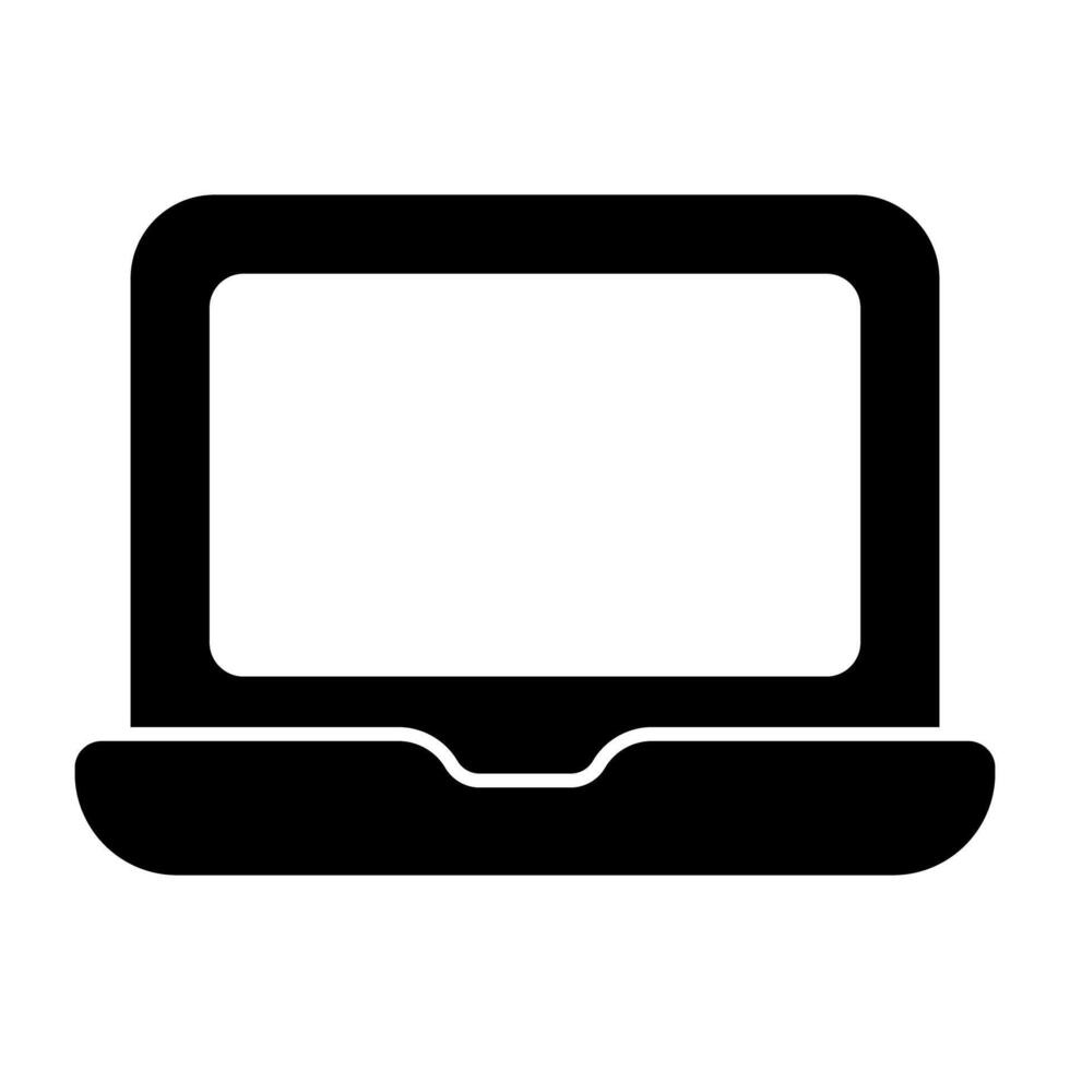 A unique design icon of laptop vector