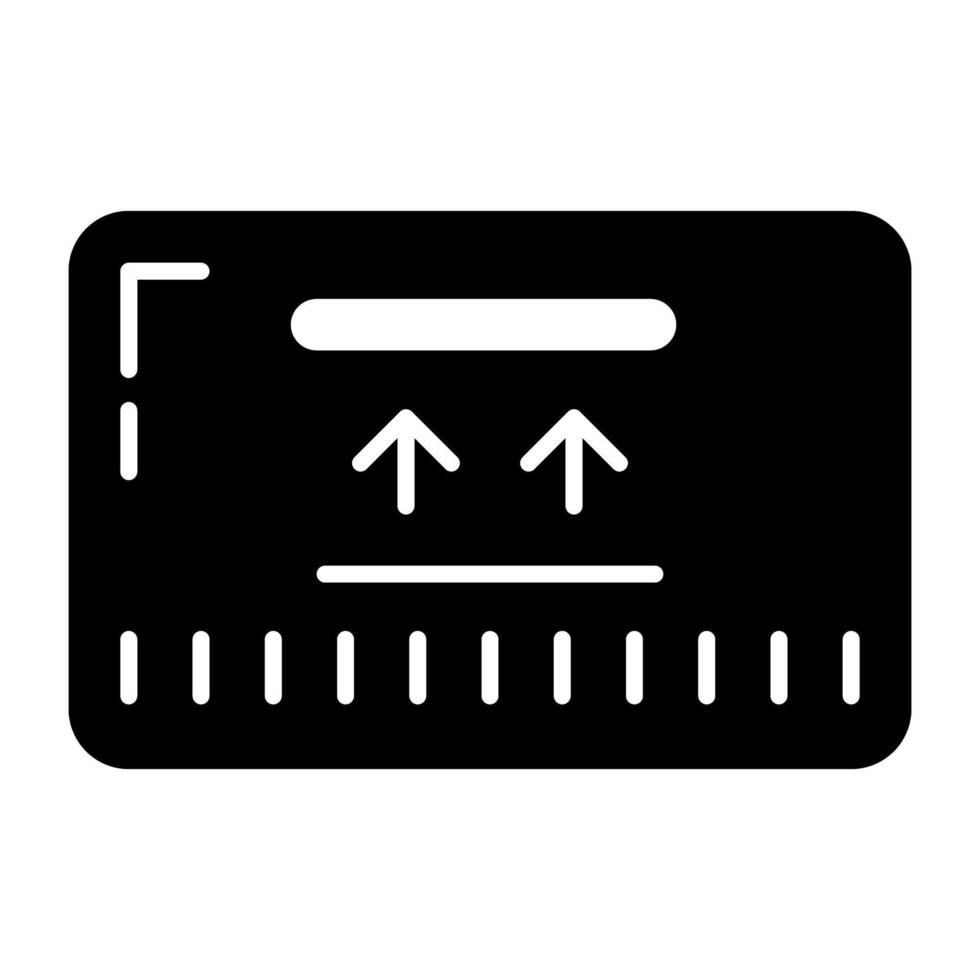 Modern design icon of parcel vector