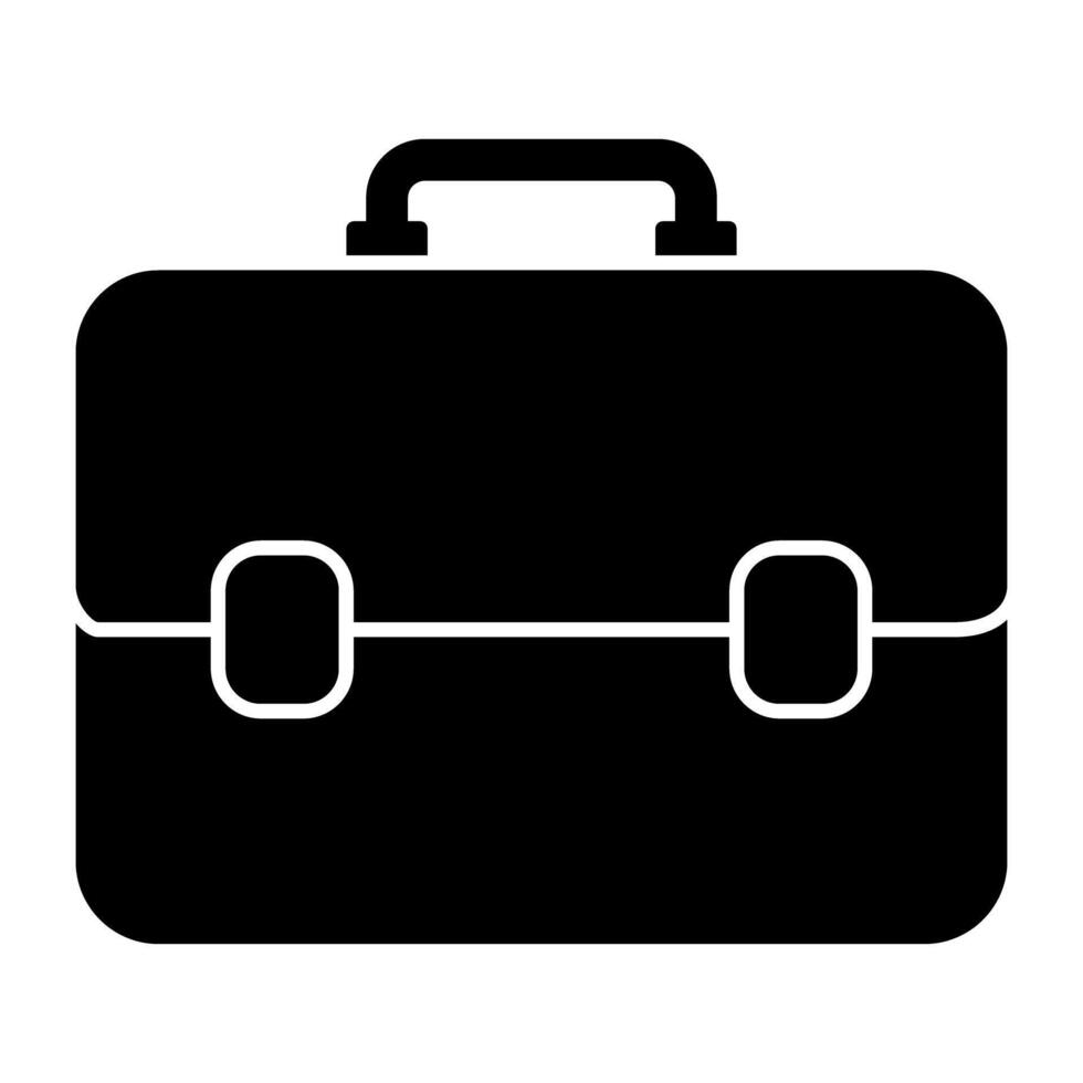 An icon design of business bag, briefcase vector