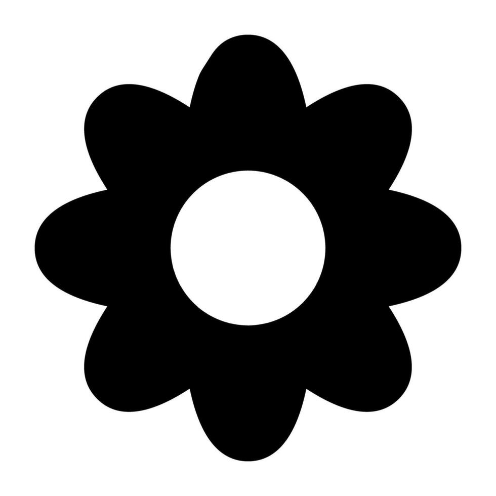 A trendy vector design of flower