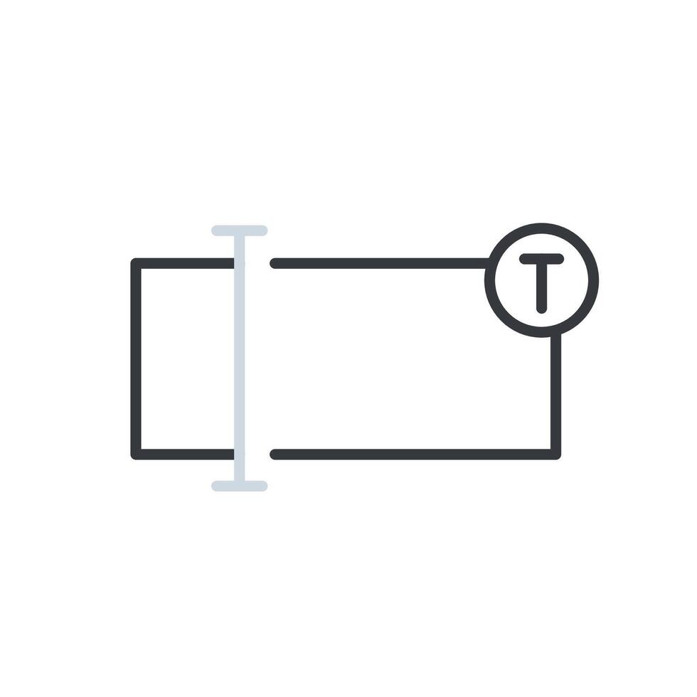 Typing icon. Type Text icon vector