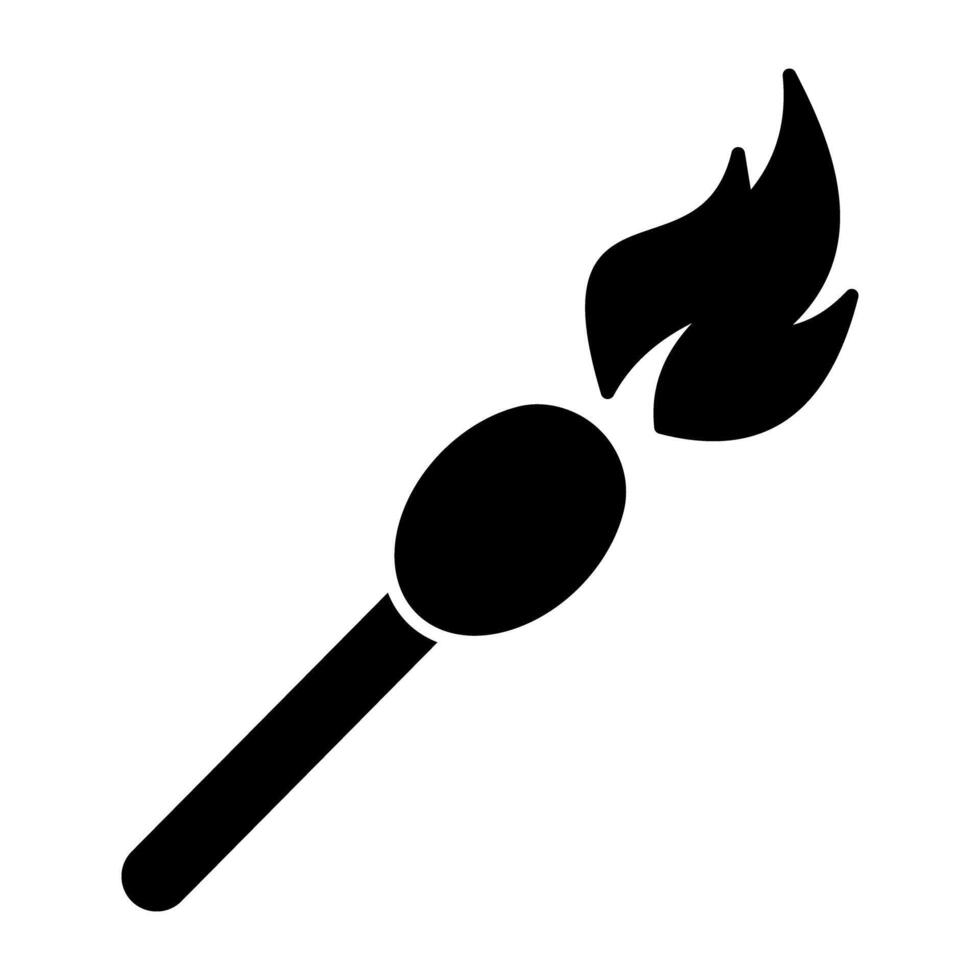A modern design icon of matchstick vector