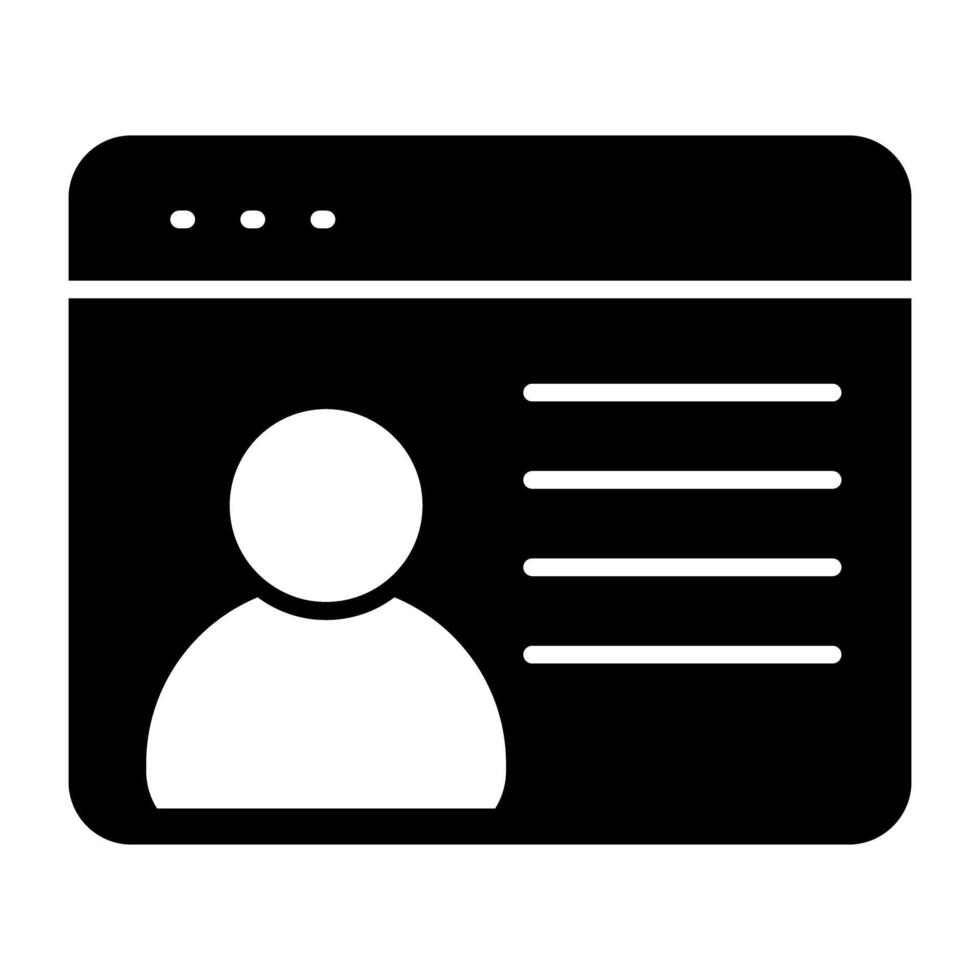 Web portal icon in unique design vector