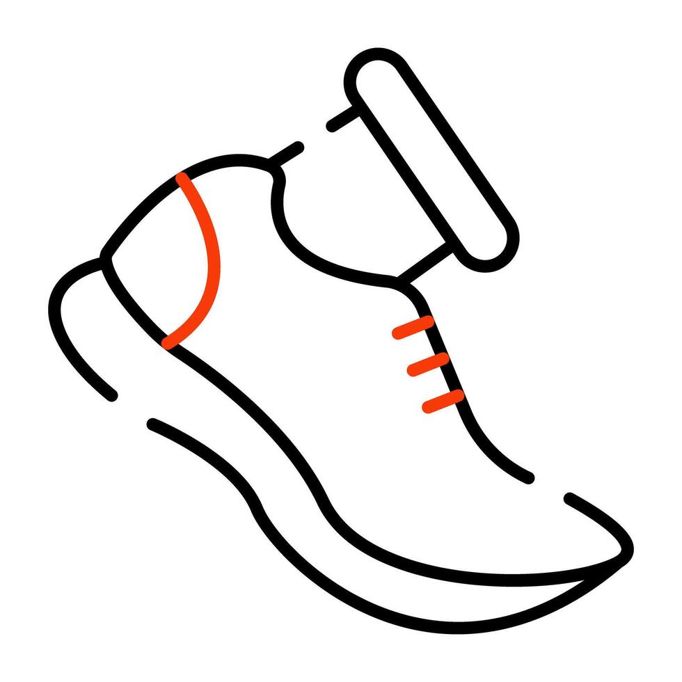 Running icon in outline design vector