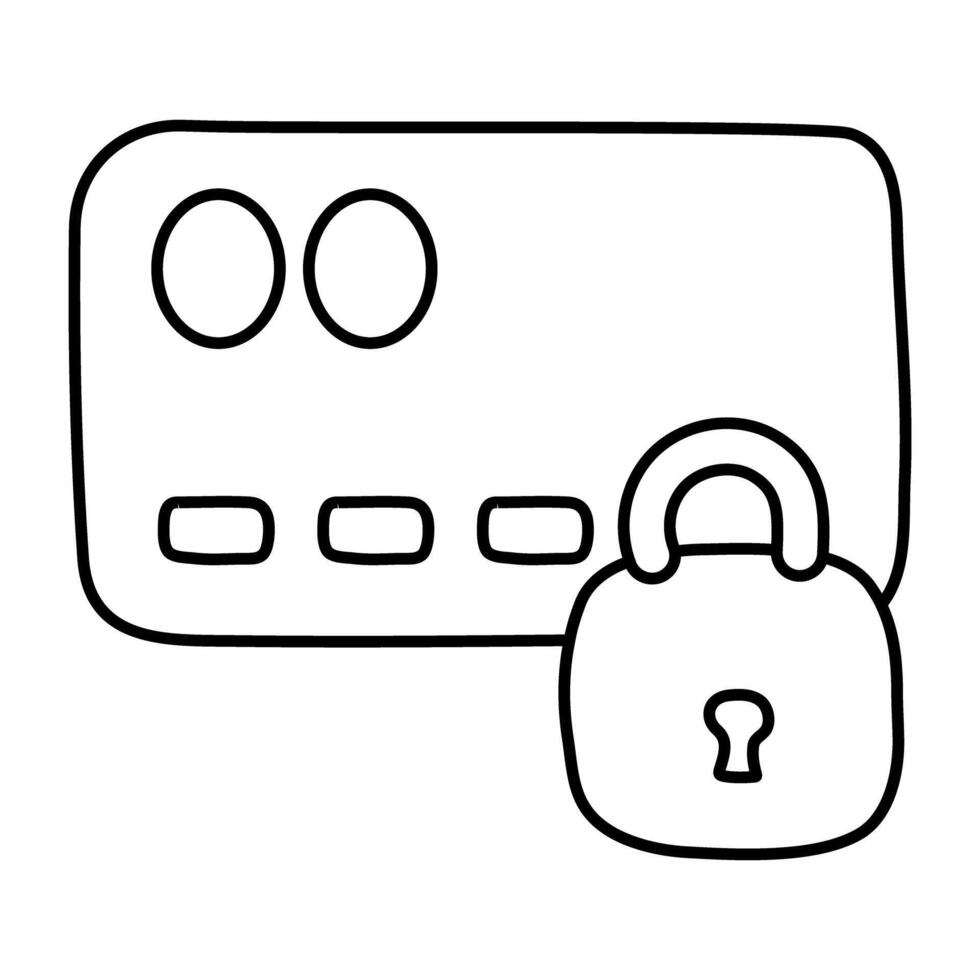 Modern design icon of Secure payment vector