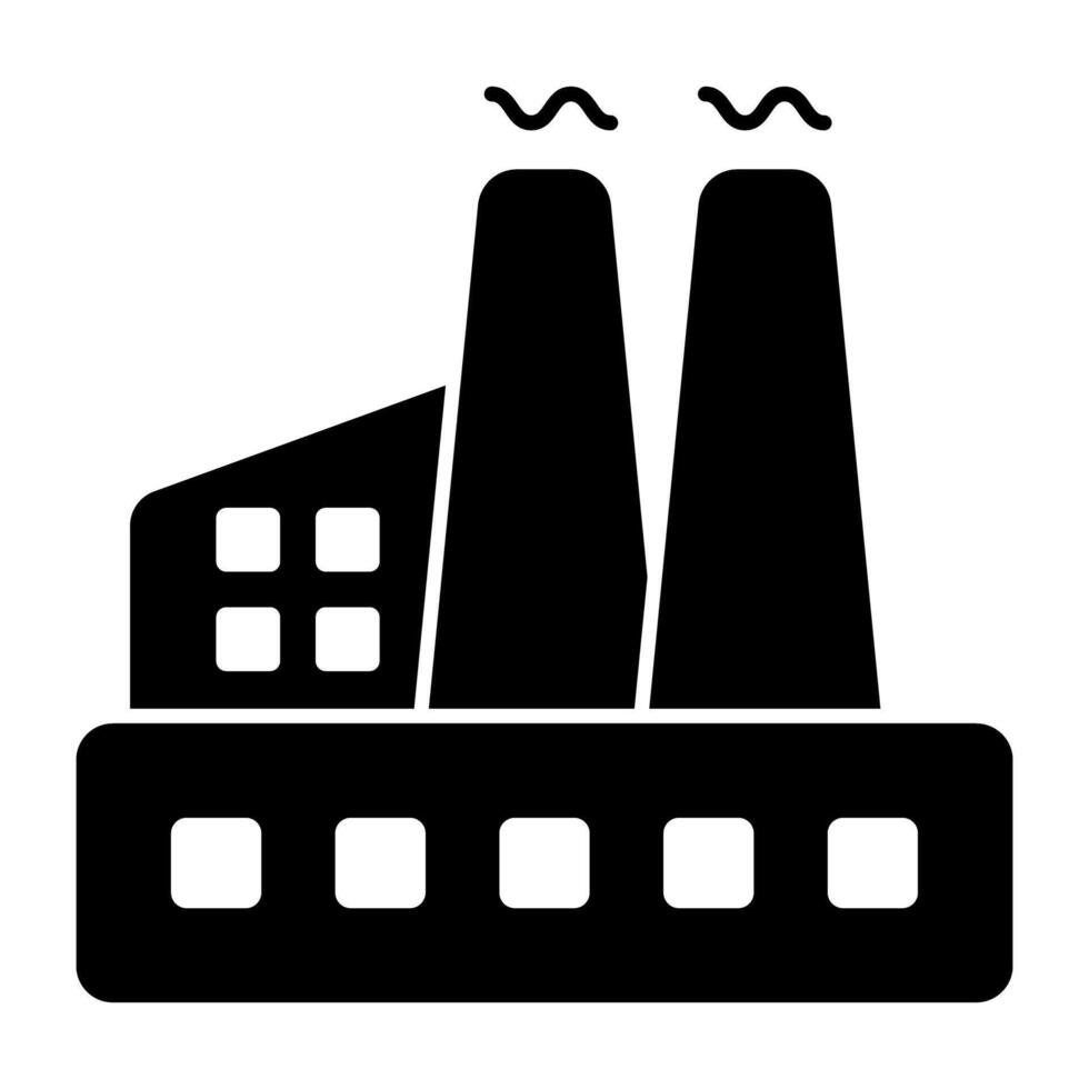 un Perfecto diseño icono de industria edificio vector