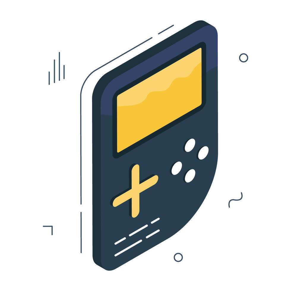 Brick game icon, editable vector
