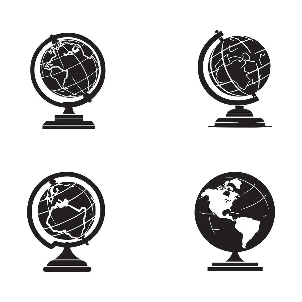 globo icono. geografía signo. tierra globo símbolo. vector ilustración